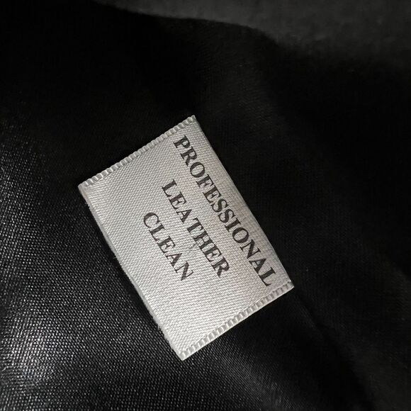 Chadwicks Leather Jacket Womens 12 Black Blazer Button Fitted Biker 90s Y2K - Picture 4 of 16